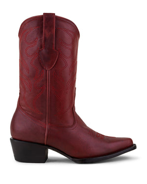 Santa Bárbara Bota De Res Roja