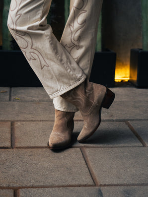 Santa María Bota De Gamuza Shell