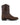 Bota Murrieta American Alligator Nobuck café de perfil lateral, Vaquero Vaquera